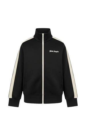 felpa con zip nera PALM ANGELS KIDS | PGBD002S26FAB001110